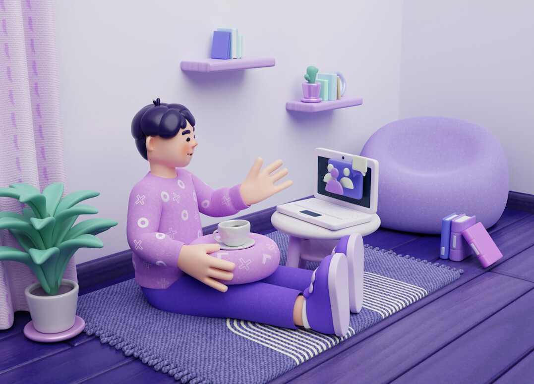 online video call for coding lesson
